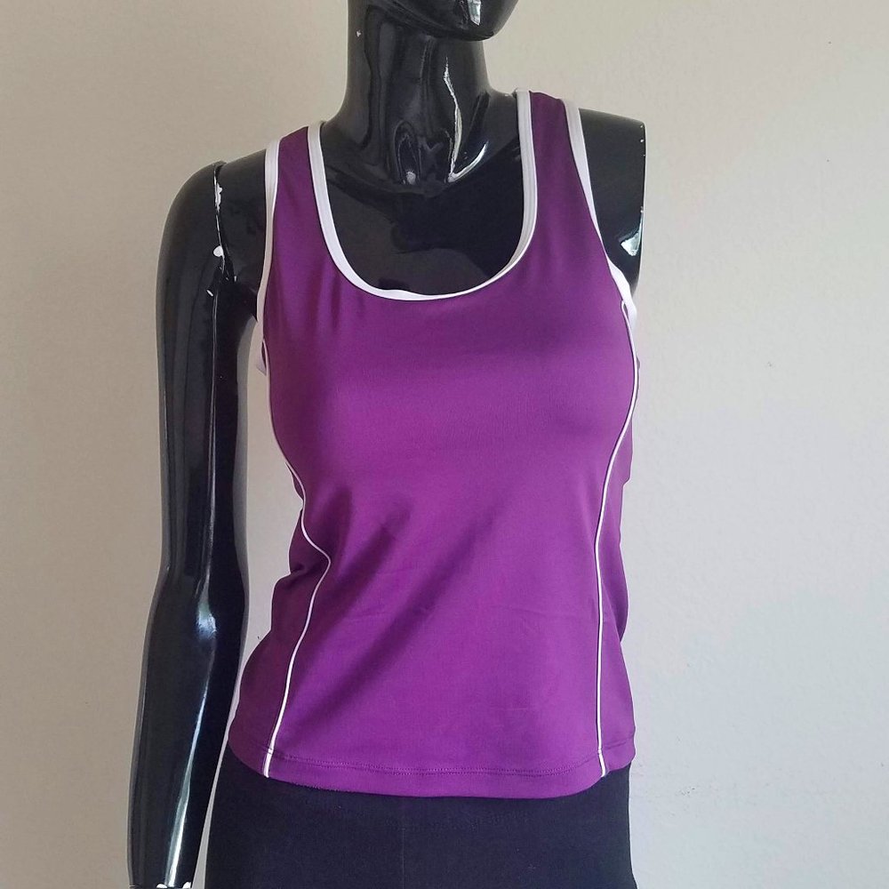 Purple Workout Racerback Tank Top